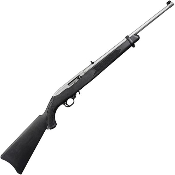 Ruger 10/22 Carbine Satin Stainless/Black Semi-Auto Rifle - 22 Long Rifle - 18.5In Ruger 1022 Carbine Semi Auto Rifle 1265051 1