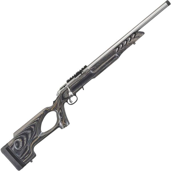 Ruger American Rimfire Target With Thumbhole Stainless Bolt Action Rifle - 22 Long Rifle Ruger American Rimfire Target With Thumbhole Stainless Bolt Action Rifle 22 Long Rifle 1540132 1