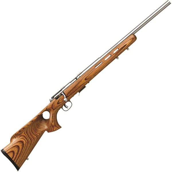 Savage 93R17 Btvss Satin Stainless/ Brown Laminate Bolt Action Rifle - 17 Hmr - 21In Savage 17 Series Bolt Action Rifle 1129748 1