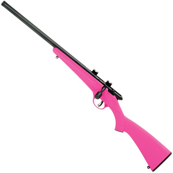 Savage Arms Rascal Flv-Sr Left Hand Blued/Pink Single Shot Rifle - 22 Long Rifle Savage Arms Rascal Flv Sr Left Hand Bluedpink Single Shot Rifle 22 Long Rifle 1621650 1