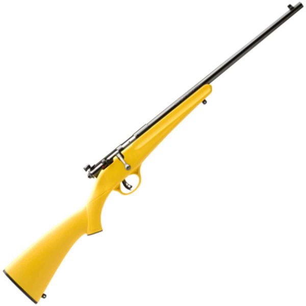 Savage Rascal Compact Blued/Yellow Bolt Action Rifle - 22 Long Rifle - 16.13In Savage Rascal Bolt Action Rifle 1458242 1
