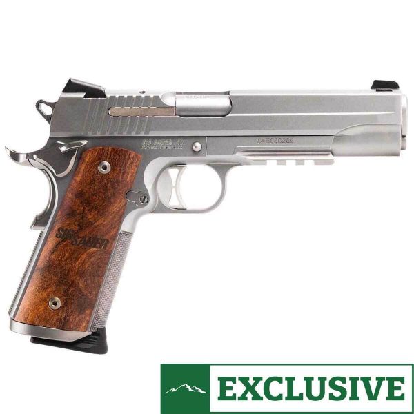 Sig Sauer 1911 45 Auto (Acp) 5In Stainless/Maple Semi Automatic Pistol - 8+1 Rounds Sig Sauer 1911 45 Auto Acp 5In Stainlessmaple Semi Automatic Pistol 81 Rounds 1647659 1