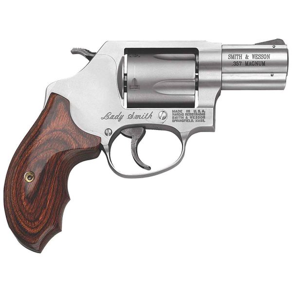 Smith &Amp; Wesson Model 60 W/Grip For Smaller Hands 357 Magnum 2.1In Stainless/Wood Revolver - 5 Rounds Smith Wesson Model 60 Revolver 305398 1