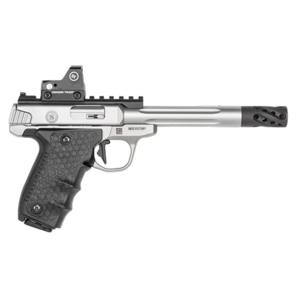Smith &Amp; Wesson Performance Center Sw22 Victory Target Model Fluted Barrel Red Dot Sight 22 Long Rifle 6In Stainless Pistol - 10+1 Rounds Smith Wesson Performance Center Sw22 Victory Target Model Fluted Barrel Red Dot Sight 22 Long Rifle 6In Stainless Pistol 101 Rounds 1538590 1